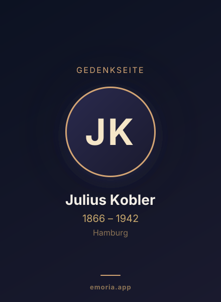 Gedenkportrait von Julius Kobler