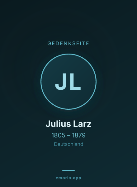 Gedenkportrait von Julius Larz