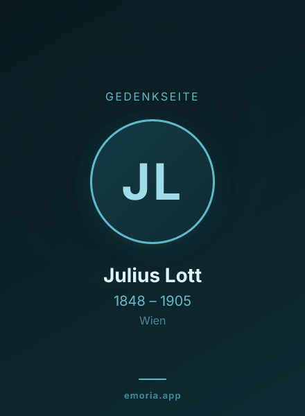 Gedenkportrait von Julius Lott