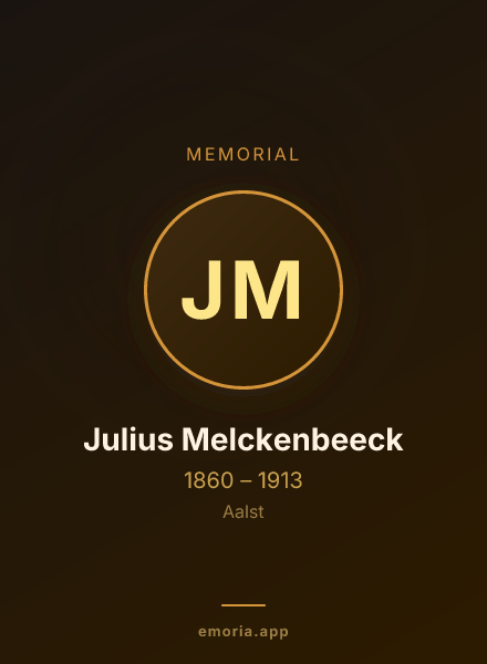 Memorial portrait of Julius Melckenbeeck