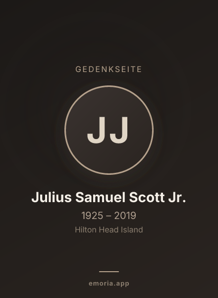 Gedenkportrait von Julius Samuel Scott Jr.