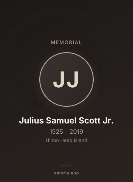 Memorial portrait of Julius Samuel Scott Jr.