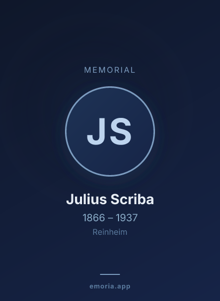 Memorial portrait of Julius Scriba