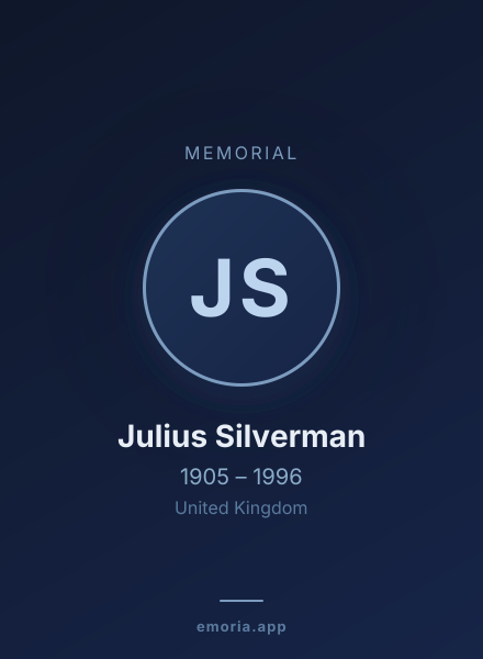 Memorial portrait of Julius Silverman
