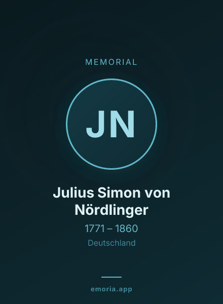 Memorial portrait of Julius Simon von Nördlinger