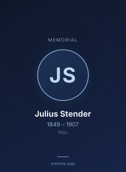 Memorial portrait of Julius Stender