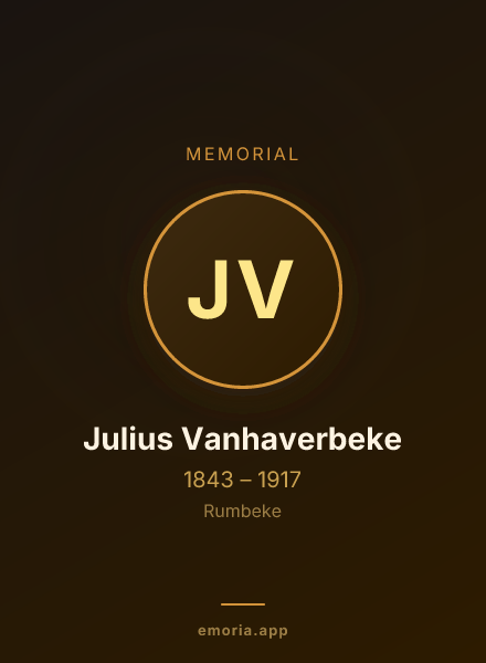 Memorial portrait of Julius Vanhaverbeke