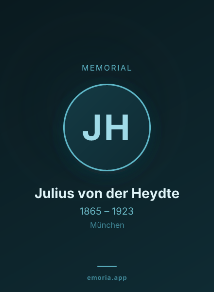 Memorial portrait of Julius von der Heydte