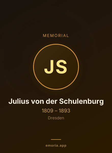 Memorial portrait of Julius von der Schulenburg