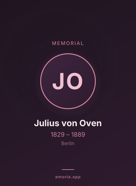 Memorial portrait of Julius von Oven