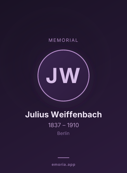 Memorial portrait of Julius Weiffenbach