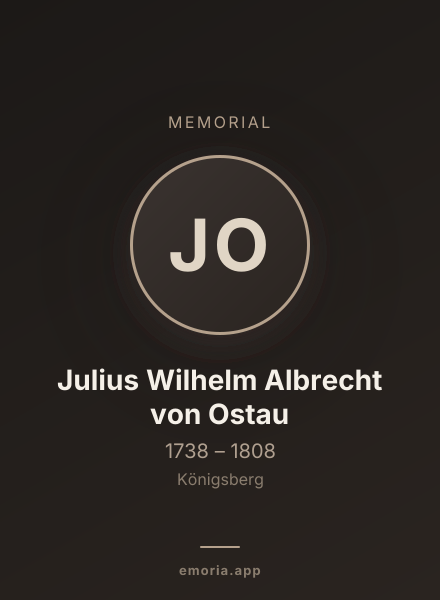 Memorial portrait of Julius Wilhelm Albrecht von Ostau