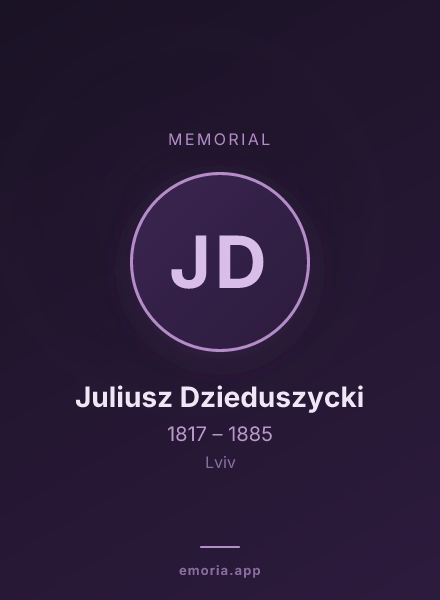 Memorial portrait of Juliusz Dzieduszycki