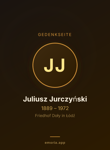 Gedenkportrait von Juliusz Jurczyński