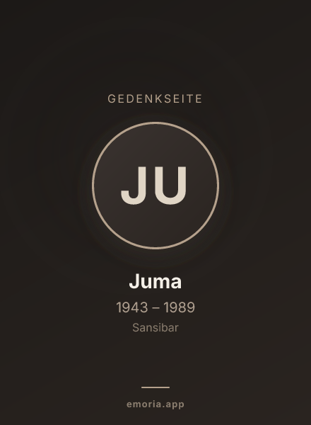 Gedenkportrait von Juma