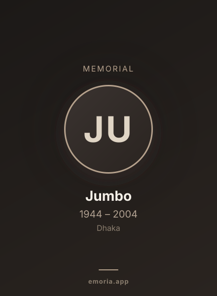 Memorial portrait of Jumbo