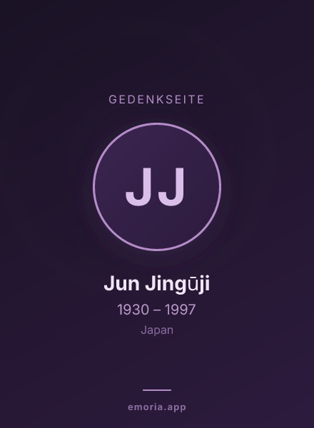 Gedenkportrait von Jun Jingūji