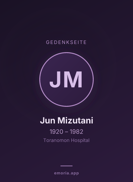 Gedenkportrait von Jun Mizutani