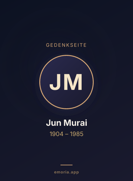 Gedenkportrait von Jun Murai
