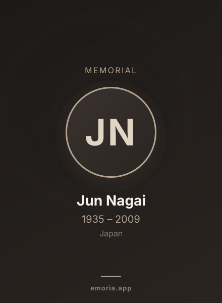 Memorial portrait of Jun Nagai
