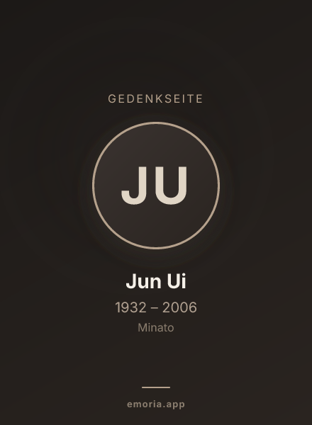 Gedenkportrait von Jun Ui