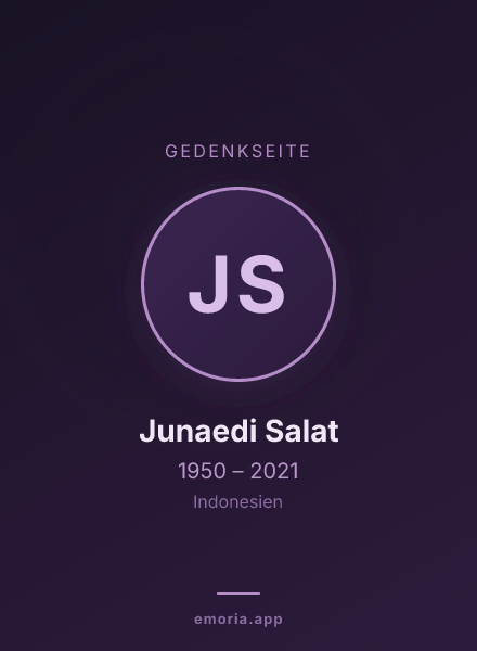 Gedenkportrait von Junaedi Salat