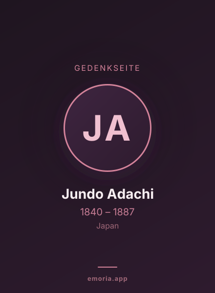 Gedenkportrait von Jundo Adachi