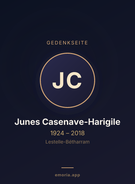 Gedenkportrait von Junes Casenave-Harigile