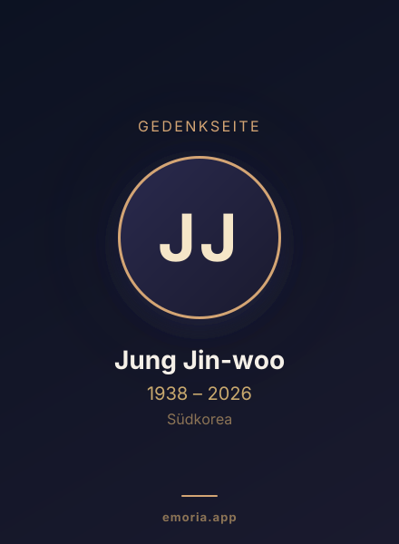 Gedenkportrait von Jung Jin-woo