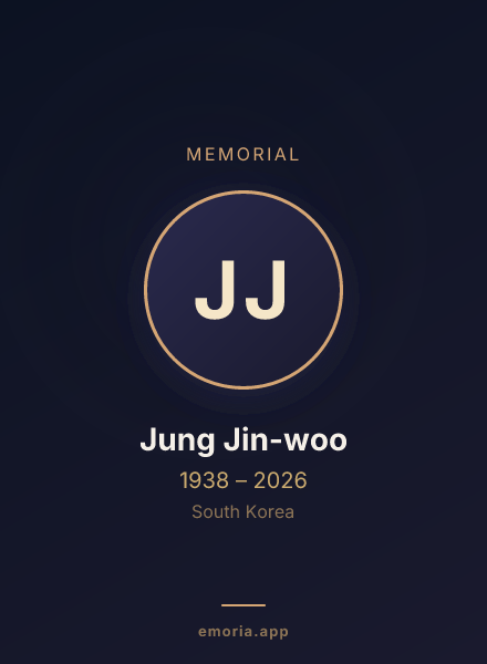 Memorial portrait of Jung Jin-woo