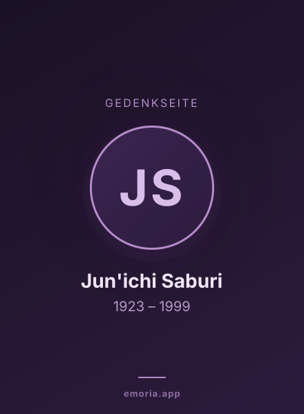 Gedenkportrait von Jun'ichi Saburi