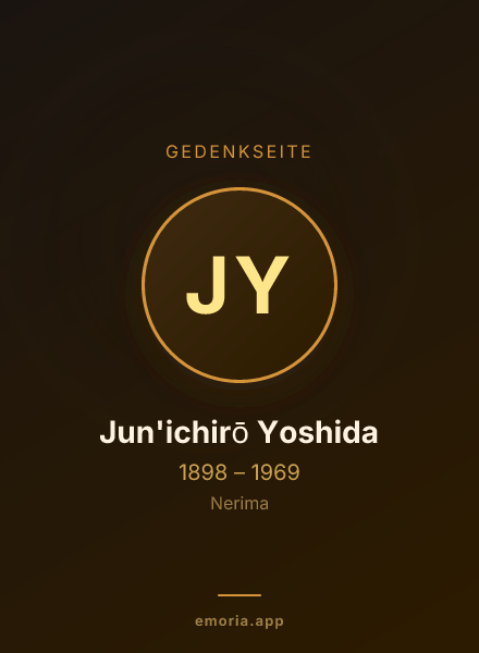 Gedenkportrait von Jun'ichirō Yoshida