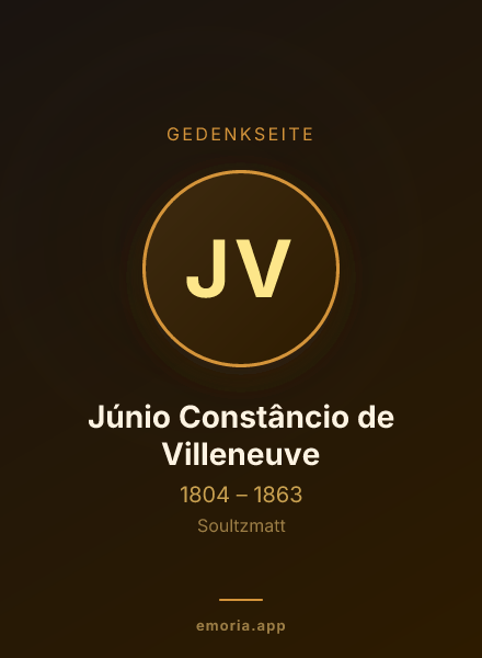 Gedenkportrait von Júnio Constâncio de Villeneuve