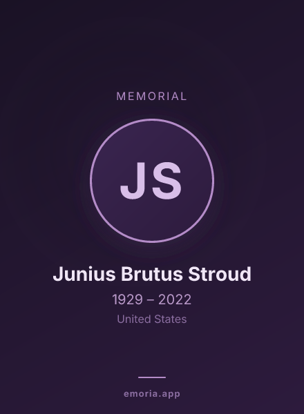 Memorial portrait of Junius Brutus Stroud