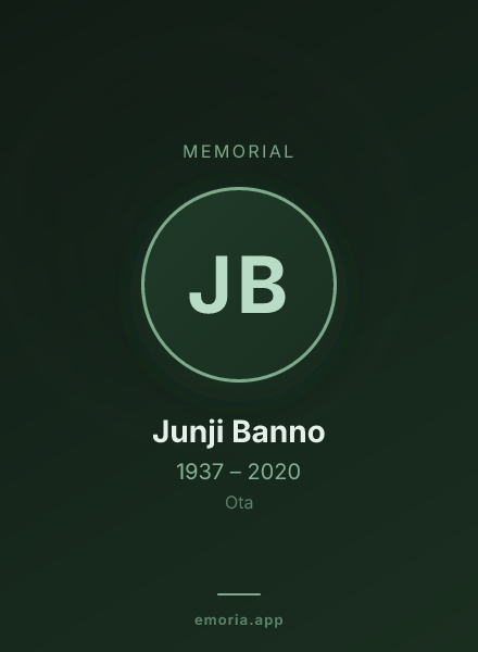 Memorial portrait of Junji Banno