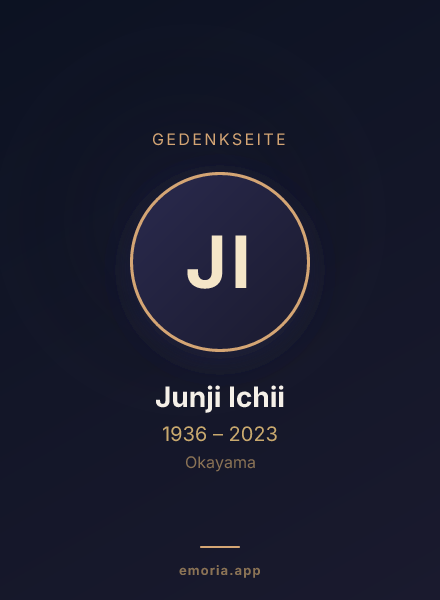 Gedenkportrait von Junji Ichii