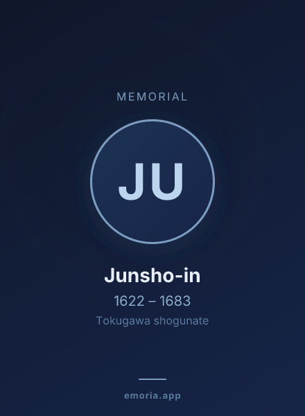 Memorial portrait of Junsho-in