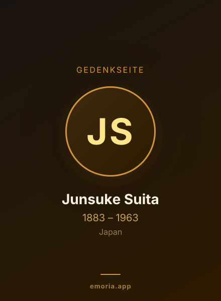 Gedenkportrait von Junsuke Suita