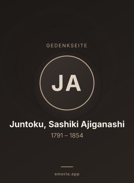 Gedenkportrait von Juntoku, Sashiki Ajiganashi