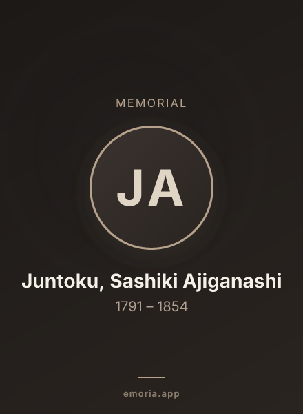 Memorial portrait of Juntoku, Sashiki Ajiganashi