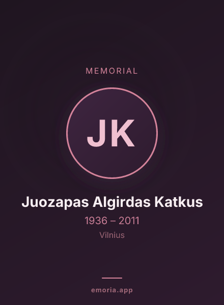 Memorial portrait of Juozapas Algirdas Katkus