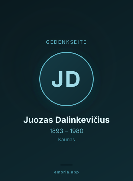 Gedenkportrait von Juozas Dalinkevičius