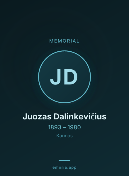 Memorial portrait of Juozas Dalinkevičius