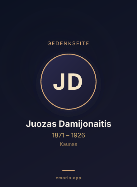 Gedenkportrait von Juozas Damijonaitis