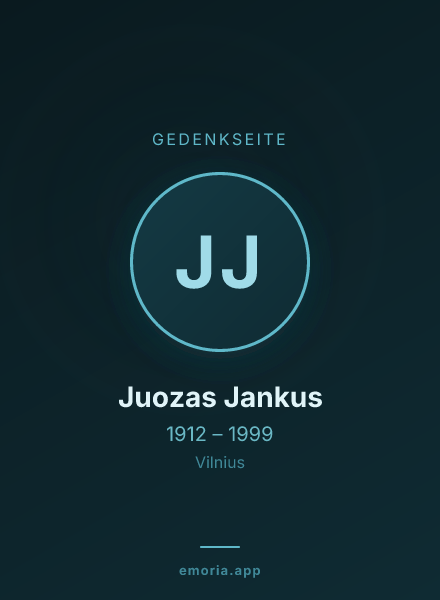 Gedenkportrait von Juozas Jankus