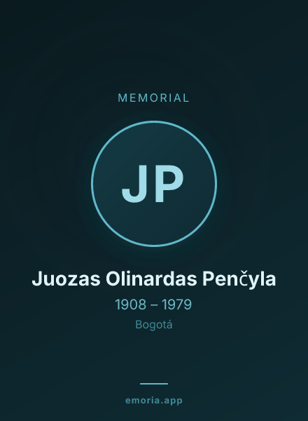 Memorial portrait of Juozas Olinardas Penčyla