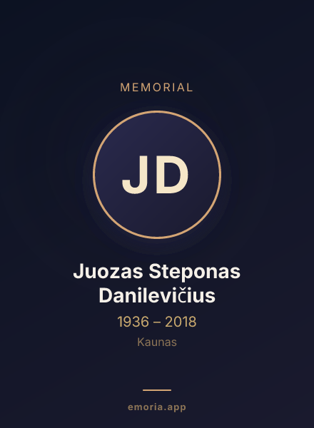 Memorial portrait of Juozas Steponas Danilevičius