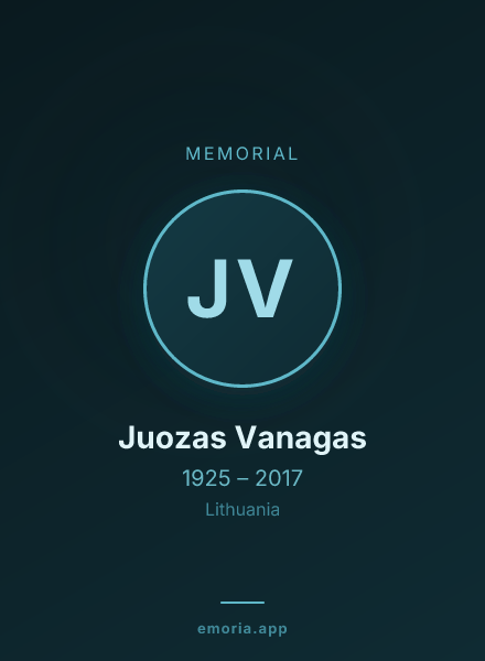 Memorial portrait of Juozas Vanagas