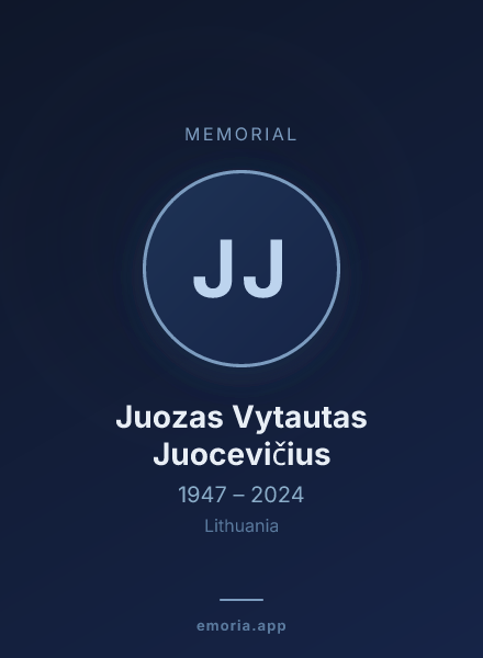 Memorial portrait of Juozas Vytautas Juocevičius