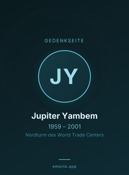 Gedenkportrait von Jupiter Yambem